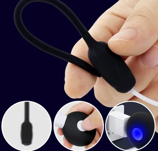 Sounding kích thích niệu đạo silicon rung mạnh Galaku BD07